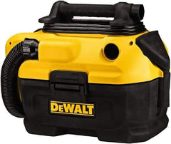 DeWALT - 2 Gal Plastic Tank, Electric & Battery Powered Wet/Dry Vacuum - 120 VAC & 18/20 Volt, 5' Hose Fitting, Cordless, HEPA Filter, Accessories Included - Eagle Tool & Supply