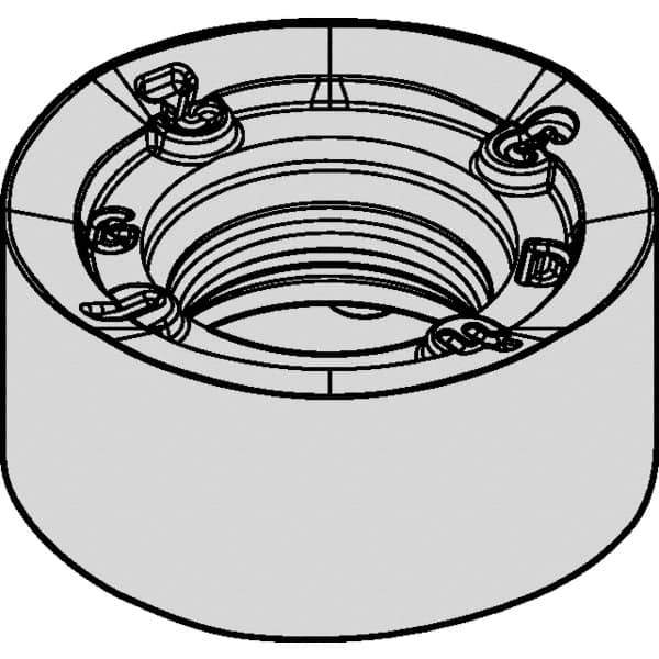 Kennametal - RNGJ10T3M0 GD Grade KCMP30 Carbide Milling Insert - TiN/TiCN/Al2O3 Finish, 0.1874" Thick, 10mm Inscribed Circle - Eagle Tool & Supply