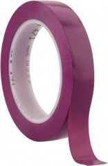 3M - Purple Solid Color Vinyl Tape - 3/4" Wide x 108' Long x 5.2 mil Thick, General Traffic - Eagle Tool & Supply