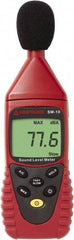 Amprobe - A and C Frequency Weight, LCD Display Sound Meter - 30 to 130 Decibels - Eagle Tool & Supply
