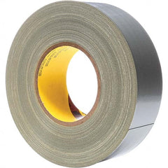 3M - 60 Yd x 2" x 11.7 mil Silver Polyethylene Cloth Duct Tape - Eagle Tool & Supply