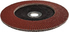 3M - 60 Grit, 7" Disc Diam, 5/8-11 Center Hole, Type 29 Ceramic Flap Disc - 13,300 Max RPM, Cloth Backing, Arbor Attaching System, Coated - Eagle Tool & Supply