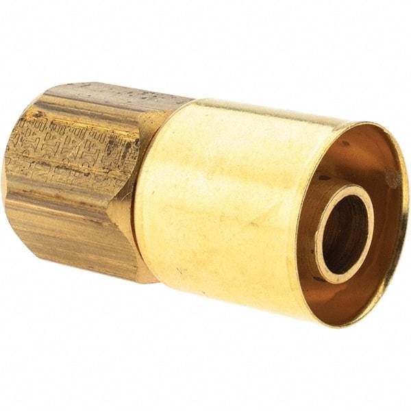 Eaton - Female SAE Brass Hydraulic Hose Swivel - -8 Hose Size, 1/2" Hose Diam - Eagle Tool & Supply