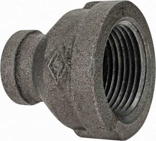Value Collection - Class 150, 1 x 3/8" Black Pipe Reducing Bushing - Threaded, Malleable Iron - Eagle Tool & Supply