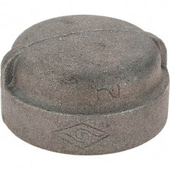 Value Collection - Size 2", Class 300, Malleable Iron Black Pipe End Cap - 300 psi, Threaded End Connection - Eagle Tool & Supply