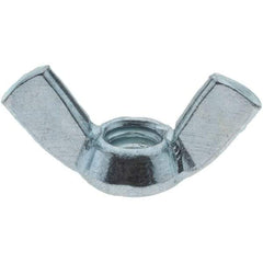 Value Collection - 1/4-20 UNC, Zinc Plated, Steel Type A Wing Nut - 1.1" Wing Span, 0.57" Wing Span - Eagle Tool & Supply