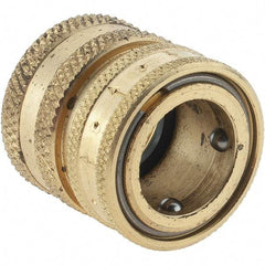 Parker - 3/4 Garden Hose Coupler - Brass & Stainless Steel, Female Connector - Eagle Tool & Supply