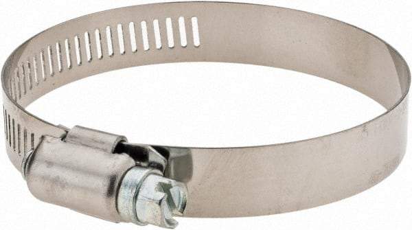 Value Collection - SAE Size 36, 1-13/16 to 2-3/4" Diam, Stainless Steel Worm Drive Clamp - 1/2" Wide - Eagle Tool & Supply