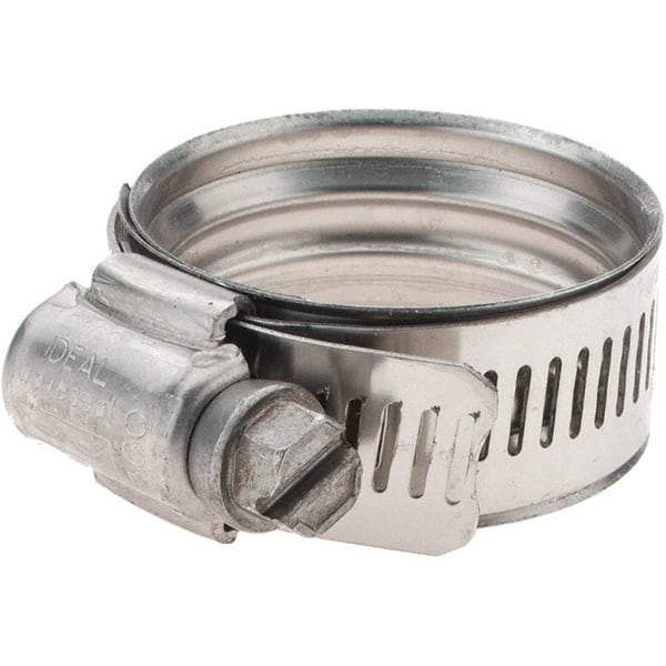 IDEAL TRIDON - SAE Size 19, 27 to 35mm Diam, 360 ° Stainless Steel Worm Drive Clamp - Eagle Tool & Supply