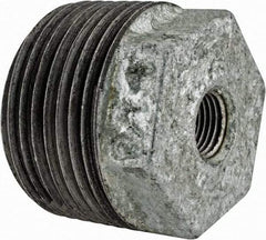 Value Collection - Size 1-1/4 x 1/4", Class 150, Malleable Iron Galvanized Pipe Hex Bushing - 150 psi, Threaded End Connection - Eagle Tool & Supply
