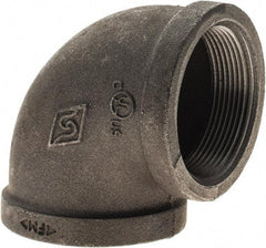 Value Collection - Size 2", Class 150, Malleable Iron Black Pipe 90° Elbow - 150 psi, Threaded End Connection - Eagle Tool & Supply