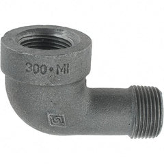 Value Collection - Size 3/4", Class 300, Malleable Iron Black Pipe 90° Street Elbow - 300 psi, Threaded End Connection - Eagle Tool & Supply