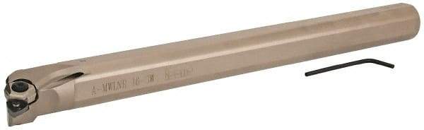 Iscar - 1.18" Min Bore Diam, 12" OAL, 1" Shank Diam, MWLN Indexable Boring Bar - 1.38" Max Bore Depth, Pin & Clamp Holding Method - Eagle Tool & Supply