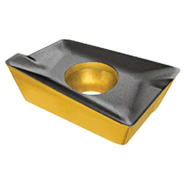 Iscar - APKT1003 RM Grade IC328 Carbide Milling Insert - TiCN Finish, 0.1366" Thick, 0.5mm Corner Radius - Eagle Tool & Supply