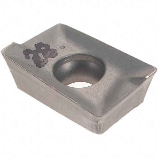 Iscar - APKT1003 RM Grade IC28 Carbide Milling Insert - Uncoated, 0.1366" Thick, 0.5mm Corner Radius - Eagle Tool & Supply