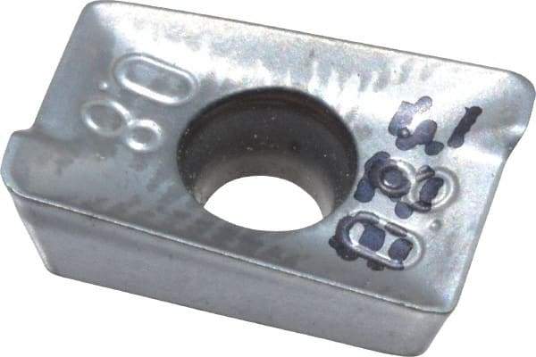 Iscar - APKT100308 RM Grade IC328 Carbide Milling Insert - TiCN Finish, 0.1366" Thick, 0.8mm Corner Radius - Eagle Tool & Supply
