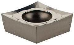 Iscar - CCGT3-0 AS Grade IC20 Carbide Turning Insert - Uncoated, 80° Diamond, 3/8" Inscr Circle, 5/32" Thick, 0.0079" Corner Radius - Eagle Tool & Supply