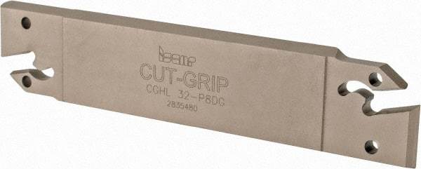 Iscar - 8" Groove Width, 40mm Max Depth of Cut, Left Hand Cut, CGH Indexable Grooving Blade - GIMF, GIMM 8CC, GIMY, GIMY (Full Radius), GIMY-F Insert Style, Series Cut Grip - Eagle Tool & Supply