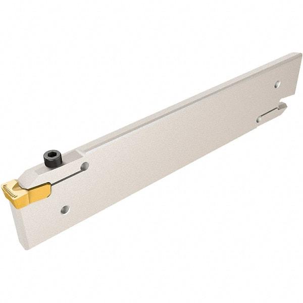 Iscar - 12 to 14.5mm Groove Width, 93mm Max Depth of Cut, Left Hand Cut, CGH Indexable Grooving Blade - GIMY Insert Style, Series Cut Grip - Eagle Tool & Supply