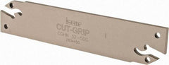 Iscar - 4.4 to 6.4mm Groove Width, 60mm Max Depth of Cut, Neutral Cut, CGHN Indexable Grooving Blade - Multiple Insert Styles, Series Cut Grip - Eagle Tool & Supply