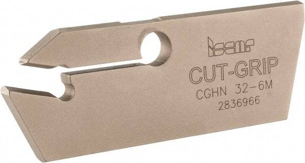 Iscar - 5.6 to 6.4mm Groove Width, 26mm Max Depth of Cut, Neutral Cut, CGHN Indexable Grooving Blade - Multiple Insert Styles, Series Cut Grip - Eagle Tool & Supply