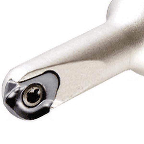 Iscar - 0.315" Cut Diam, 0.21" Max Depth of Cut, 1/2" Shank Diam, 3" OAL, Indexable Ball Nose End Mill - 1" Head Length, Straight Shank, CM D.31 Toolholder, CR-D8/.31 Insert - Eagle Tool & Supply