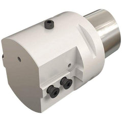 Iscar - 60mm Head Length, Modular Grooving Blade Holder Head - System Size C4, Through Coolant, Series CAMFIX, ExchangeableHeads - Eagle Tool & Supply