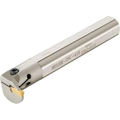 Iscar - HELII, Internal, Left Hand, 0.393" Max Depth of Cut, 0.157 to 3/16" Groove Width, Indexable Grooving Tool Holder - 1" Shank Width, 7" OAL, Through Coolant - Eagle Tool & Supply