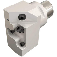 Iscar - GDM.., GI.. Insert, 64mm Head Length, Modular Grooving Blade Holder Head - Left Hand Cut, System Size C5, Through Coolant, Series CAMFIX, ExchangeableHeads - Eagle Tool & Supply
