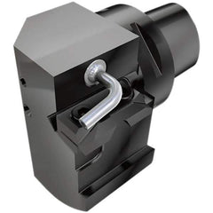 Iscar - Tool Block Style IM-TBU, 32mm Blade Height, Indexable Cutoff Blade Tool Block - 1.26" Shank Height, Through Coolant, Series ExchangeableHeads Iscar-Grip - Eagle Tool & Supply