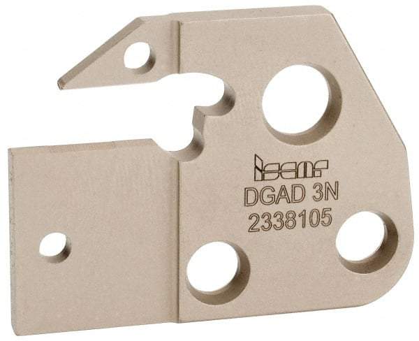 Iscar - 1.1811" Blade Height, 0.1575" Blade Width, 1.6339" OAL, Neutral Cut, Double End Indexable Cut-Off Blade - DGAD Blade - Eagle Tool & Supply