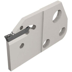 Iscar - 0.236 to 1/4" Groove Width, Right Hand Cut, DGAD Indexable Grooving Blade - 0.205 Seat Size, Multiple Insert Styles, Series Do-Grip - Eagle Tool & Supply