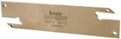 Iscar - 1.0236" Blade Height, 1/16" Blade Width, 4.3307" OAL, Neutral Cut, Double End Indexable Cut-Off Blade - DGFH Blade - Eagle Tool & Supply