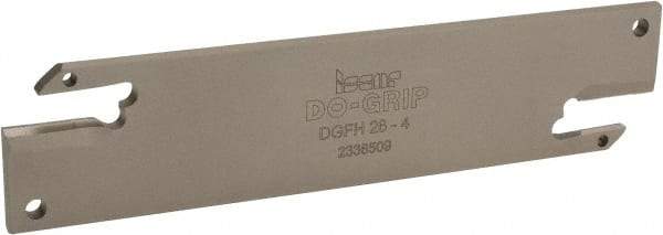 Iscar - 1.0236" Blade Height, 1/8" Blade Width, 4.3307" OAL, Neutral Cut, Double End Indexable Cut-Off Blade - DGFH Blade - Eagle Tool & Supply