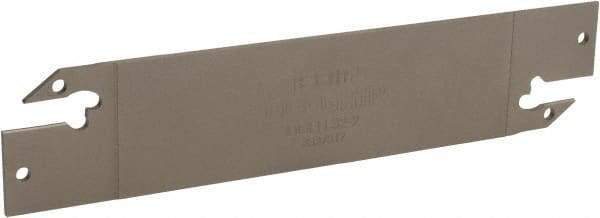 Iscar - 1.2598" Blade Height, 0.0709" Blade Width, 5.9055" OAL, Neutral Cut, Double End Indexable Cut-Off Blade - DGFH Blade - Eagle Tool & Supply