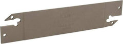 Iscar - 1.2598" Blade Height, 0.0709" Blade Width, 5.9055" OAL, Neutral Cut, Double End Indexable Cut-Off Blade - DGFH Blade - Eagle Tool & Supply