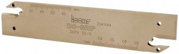 Iscar - 5" Groove Width, Neutral Cut, DGFH Indexable Grooving Blade - DGN-UT/UA, DGN-W, DGN/DGNC/DGNM-C, DGN/DGNM-J/JS/JT, DGR/L-C DGRC/LC-C, DGR/L-J/JS, GRIP, GRIP (Full Radius) Insert Style, Series Do-Grip & Heli-Grip - Eagle Tool & Supply