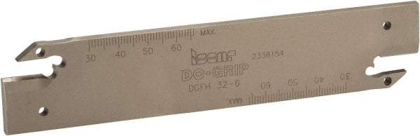 Iscar - 1.2598" Blade Height, 0.2047" Blade Width, 5.9055" OAL, Neutral Cut, Double End Indexable Cut-Off Blade - DGFH Blade - Eagle Tool & Supply