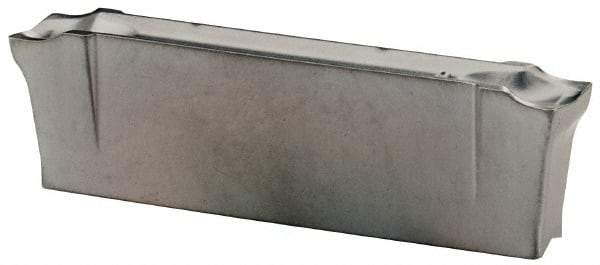 Iscar - DGL J IC328 Grade, 0.122" Cutting Width, Carbide Cutoff Insert - 6° Left Hand Lead Angle, 0.0079" Cnr Rad, TiCN Coated, Double End - Eagle Tool & Supply
