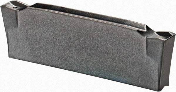 Iscar - DGN2202 IC308 Grade, 0.0866" Cutting Width, Carbide Cutoff Insert - Neutral Lead Angle, 0.0079" Cnr Rad, TiCN Coated, Double End - Eagle Tool & Supply