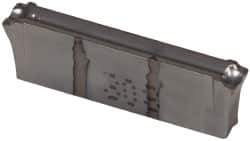 Iscar - DGN UT IC308 Grade, 0.1181" Cutting Width, Carbide Cutoff Insert - 0° Neutral Lead Angle, 0.0098" Cnr Rad, TiCN Coated, Double End - Eagle Tool & Supply