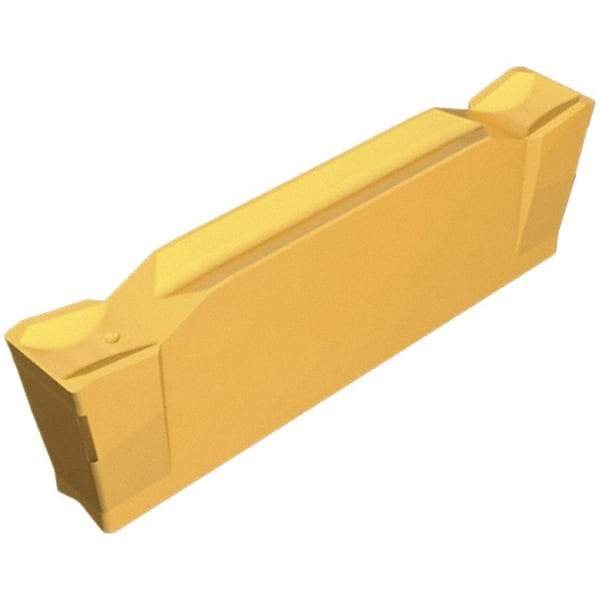 Iscar - DGN3102 IC30N Grade, 0.122" Cutting Width, Cermet Cutoff Insert - Neutral Lead Angle, 0.0079" Cnr Rad, Double End - Eagle Tool & Supply