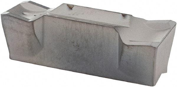 Iscar - DGN C IC328 Grade, 1/4" Cutting Width, Carbide Cutoff Insert - 0° Neutral Lead Angle, 0.0138" Cnr Rad, TiCN Coated, Double End - Eagle Tool & Supply
