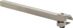 Iscar - External Thread, 0.394" Max Depth of Cut, 0.055" Min Groove Width, 5-1/2" OAL, Left Hand Indexable Grooving Cutoff Toolholder - 3/8" Shank Height x 3/8" Shank Width, DG.. Insert Style, DGT Toolholder Style, Series Do-Grip - Eagle Tool & Supply