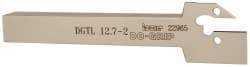 Iscar - DGT, Left Hand Cut, 1.38" Max Workpc Diam, DG. 1.., DG. 2.. Insert, Indexable Cutoff Toolholder - 1/2" Shank Width, 1/2" Shank Height, 4-1/2" OAL - Eagle Tool & Supply