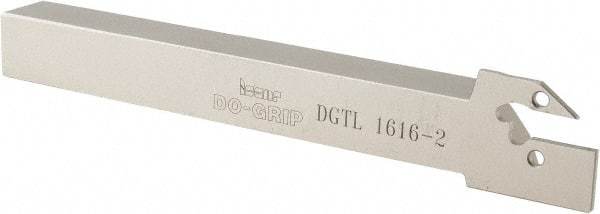 Iscar - External Thread, 0.689" Max Depth of Cut, 1.9mm Min Groove Width, 150mm OAL, Left Hand Indexable Grooving Cutoff Toolholder - 16mm Shank Height x 16mm Shank Width, DG.. Insert Style, DGT Toolholder Style, Series Do-Grip - Eagle Tool & Supply