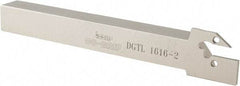 Iscar - External Thread, 0.689" Max Depth of Cut, 1.9mm Min Groove Width, 150mm OAL, Left Hand Indexable Grooving Cutoff Toolholder - 16mm Shank Height x 16mm Shank Width, DG.. Insert Style, DGT Toolholder Style, Series Do-Grip - Eagle Tool & Supply
