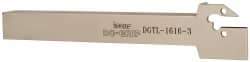 Iscar - DGT, Left Hand Cut, 1.38" Max Workpc Diam, DG. 1.., DG. 3.. Insert, Indexable Cutoff Toolholder - 16mm Shank Width, 16mm Shank Height, 150mm OAL - Eagle Tool & Supply