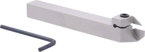 Iscar - External Thread, 0.5906" Max Depth of Cut, 1.4mm Min Groove Width, 140mm OAL, Right Hand Indexable Grooving Cutoff Toolholder - 16mm Shank Height x 16mm Shank Width, DG.. Insert Style, DGT Toolholder Style, Series Do-Grip - Eagle Tool & Supply