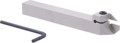 Iscar - External Thread, 0.5906" Max Depth of Cut, 1.4mm Min Groove Width, 140mm OAL, Right Hand Indexable Grooving Cutoff Toolholder - 16mm Shank Height x 16mm Shank Width, DG.. Insert Style, DGT Toolholder Style, Series Do-Grip - Eagle Tool & Supply